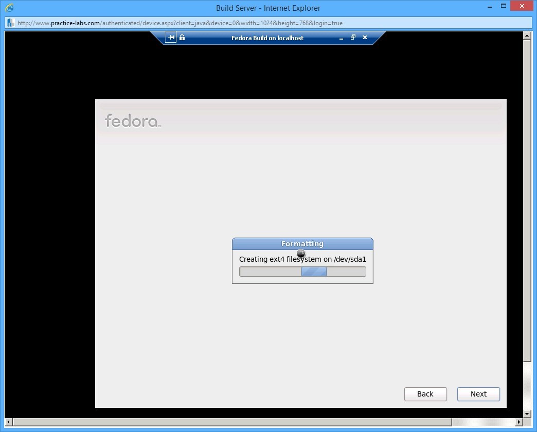 Practice Labs screenshot.